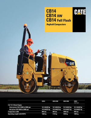 Tandem Vibration Rollers Caterpillar CB14