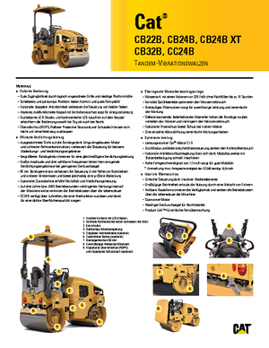 Tandem titreşimli silindirler Caterpillar CB24B
