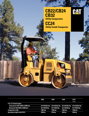 Tandem Vibration Rollers Caterpillar CB32