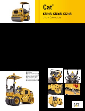 Tandem titreşimli silindirler Caterpillar CB34B