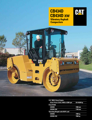 Tandem Vibration Rollers Caterpillar CB434D
