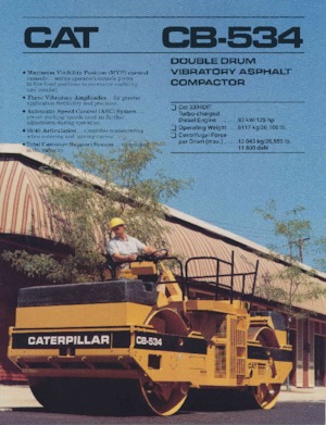 Tandem Vibration Rollers Caterpillar CB-534