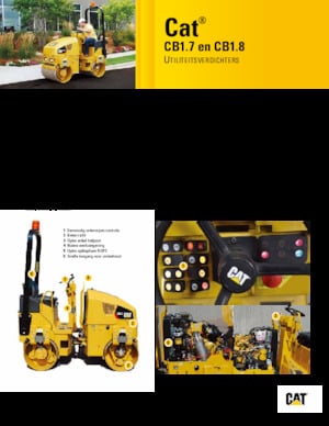 Tandem Vibration Rollers Caterpillar CB1.7