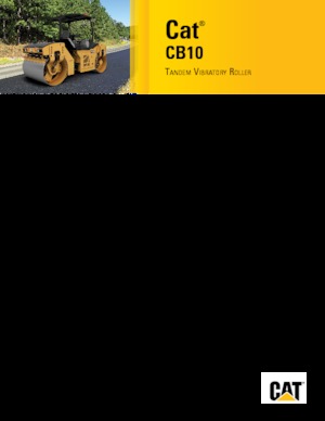 Tandem Vibration Rollers Caterpillar CB10
