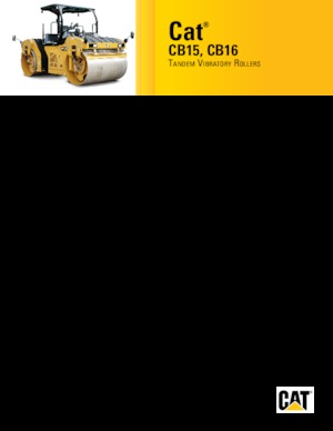 Tandem Vibration Rollers Caterpillar CB15