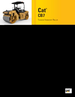Tandem Vibration Rollers Caterpillar CB7