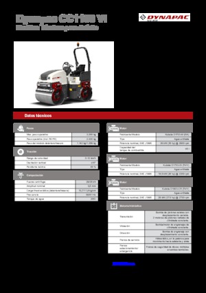 Tandem Vibration Rollers Dynapac CC 1100 VI