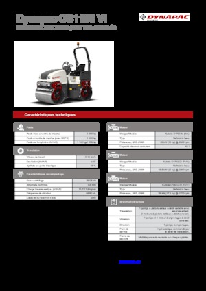 Tandem Vibration Rollers Dynapac CC 1100 VI