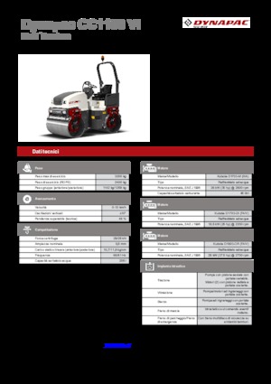 Tandem Vibration Rollers Dynapac CC 1100 VI