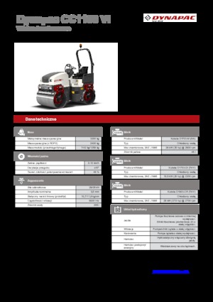 Tandem Vibration Rollers Dynapac CC 1100 VI