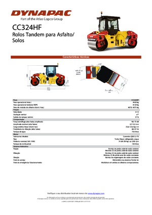 Tandem Vibration Rollers Dynapac CC 324 HF