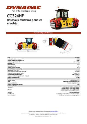 Tandem Vibration Rollers Dynapac CC 324 HF