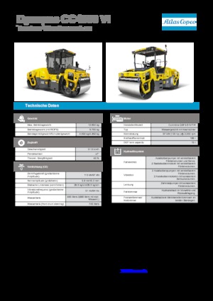 Tandem Vibration Rollers Dynapac CC 4000 VI