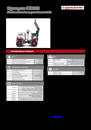 Tandem titreşimli silindirler Dynapac CC 800