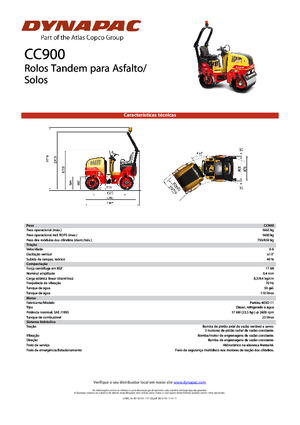 Tandem titreşimli silindirler Dynapac CC 900