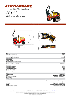 Tandem Vibration Rollers Dynapac CC 900 S