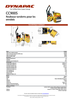 Tandem Vibration Rollers Dynapac CC 900 S