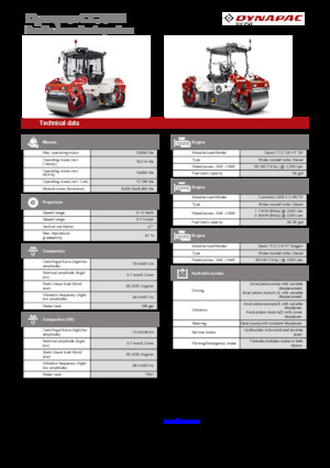 Tandem Vibration Rollers Dynapac CC2200