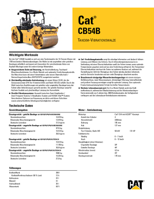 Tandem titreşimli silindirler Caterpillar CD54B
