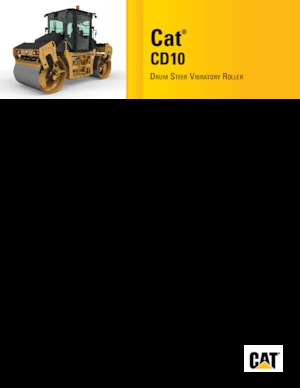 Tandem Vibration Rollers Caterpillar CD10