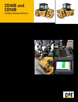 Tandem Vibration Rollers Caterpillar CD54B