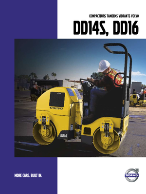 Tandem titreşimli silindirler Volvo DD16