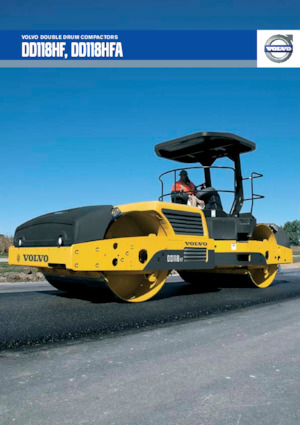 Tandem Vibration Rollers Volvo DD118HF