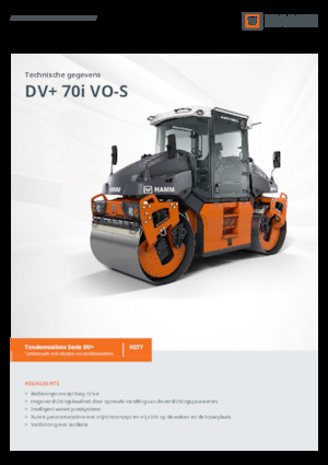 Tandem Vibration Rollers Hamm DV+ 70i VO-S