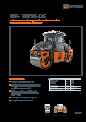 Tandem Vibration Rollers Hamm DV+ 70i VS-OS