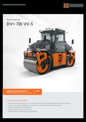 Tandem Vibration Rollers Hamm DV+ 70i VV-S