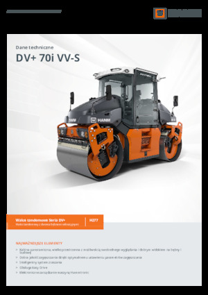 Tandem Vibration Rollers Hamm DV+ 70i VV-S