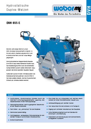 Tandem Vibration Rollers weber mt DVH 655 E