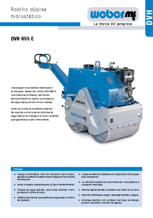 Tandem Vibration Rollers weber mt DVH 655 E