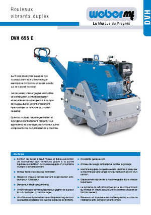 Tandem Vibration Rollers weber mt DVH 655 E