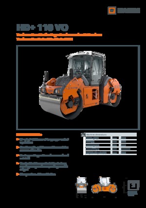 Tandem Vibration Rollers Hamm HD+ 110 VO