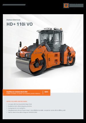 Tandem Vibration Rollers Hamm HD+ 110i VO