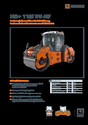 Tandem Vibration Rollers Hamm HD+ 110i VV-HF