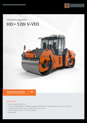 Tandem Vibration Rollers Hamm HD+ 120i V-VIO