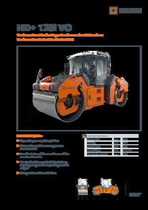 Tandem Vibration Rollers Hamm HD+ 120i VO