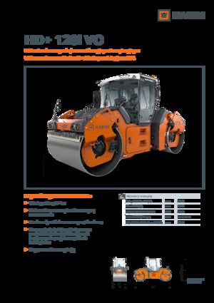Tandem Vibration Rollers Hamm HD+ 120i VO