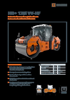 Tandem titreşimli silindirler Hamm HD+ 120i VV-HF