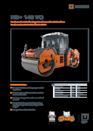 Tandem Vibration Rollers Hamm HD+ 140 VO