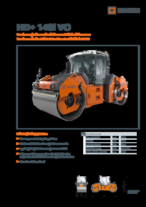 Tandem titreşimli silindirler Hamm HD+ 140i VO