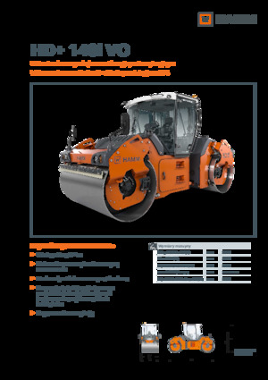 Tandem Vibration Rollers Hamm HD+ 140i VO