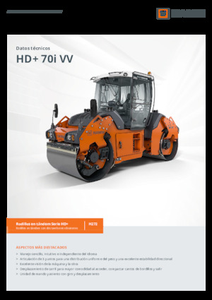 Tandem Vibration Rollers Hamm HD+ 70i VV