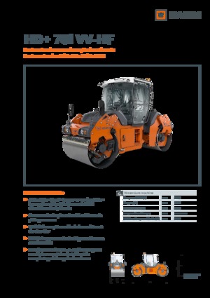 Tandem Vibration Rollers Hamm HD+ 70i VV-HF