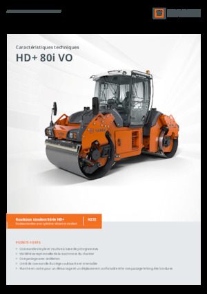 Tandem Vibration Rollers Hamm HD+ 80i VO