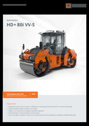 Tandem Vibration Rollers Hamm HD+ 80i VV-S
