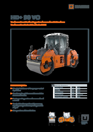 Tandem Vibration Rollers Hamm HD+ 90 VO