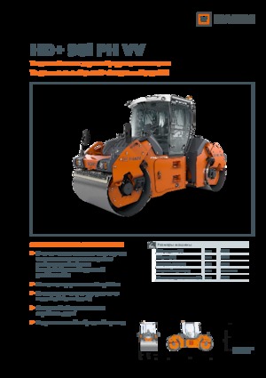 Tandem Vibration Rollers Hamm HD+ 90i PH VV